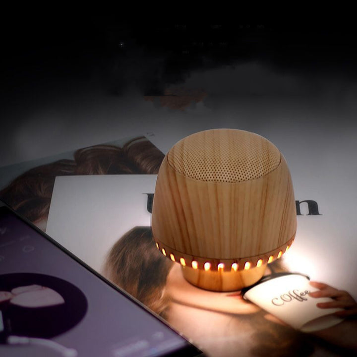 Mini Caixa de Som Bluetooth Cogumelo: Design, Som e Luz em Harmonia