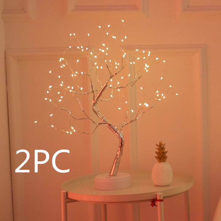 Christmas Decoration Night Light LED Pearl Tree Light Starry Touch Light by 253444