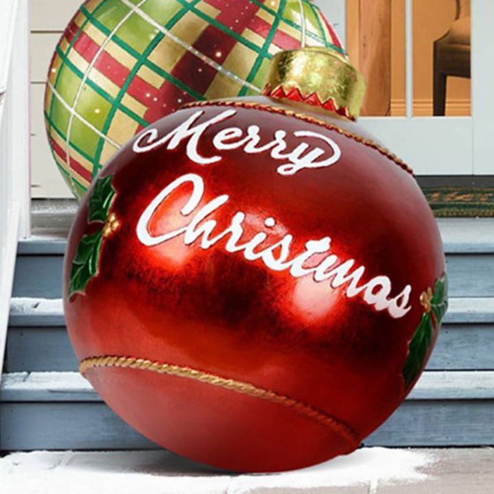 Christmas Ornament Ball Outdoor Pvc 60CM Inflatable Decorated Ball PVC Giant Big Large Balls Xmas Tree Decorations Toy Ball by 253444