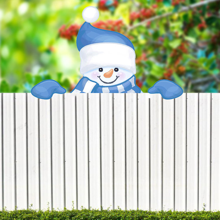 Christmas Themed Fence Garden Top Decoration by 253444