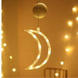 Star String Lights LED Christmas Curtain Lights Indoor Bedroom Home Party Decoration Snowman Christmas Tree Holiday Lights by 253444