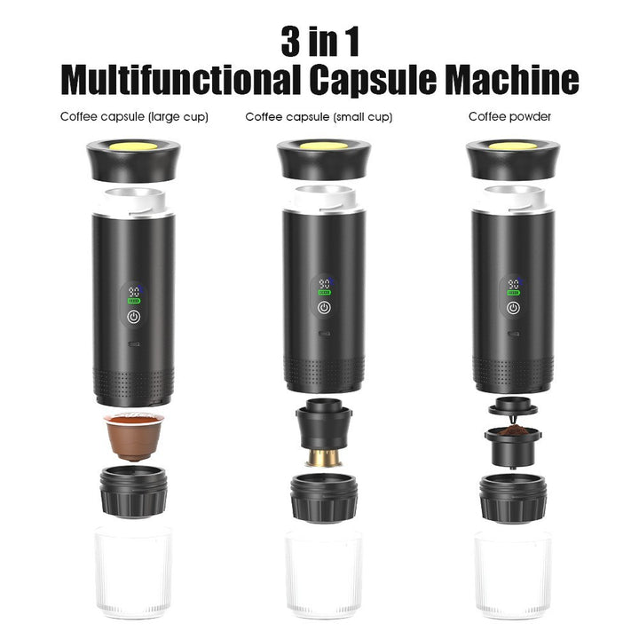 Electric Car Outdoor Travel Portable Capsule Coffee Machine