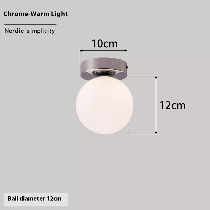 Luminária de Parede Esférica Nórdica | Simplicidade e Luz Perfeita para Seu Lar