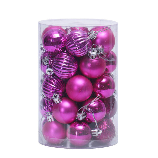 Conjunto 34 Bolas de Natal 4 cm Multicor Brilho Festivo by 253444