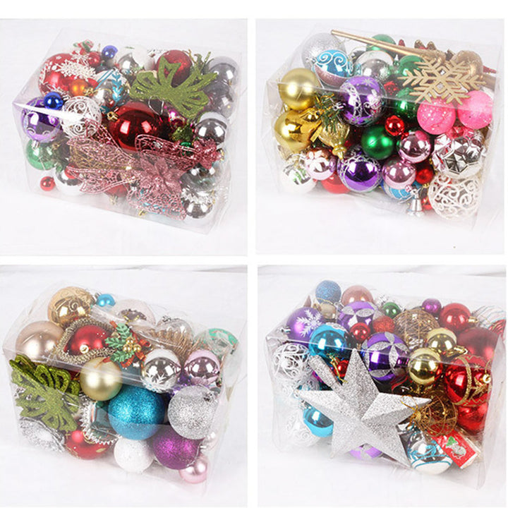 Bucketed Plastic Shiny Matte Christmas Balls by 253444