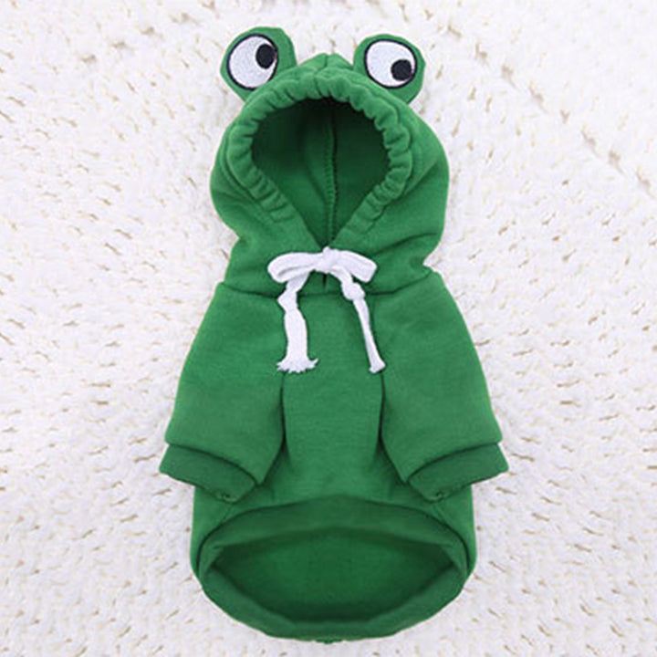 Cute Frog Pet Sweater For Small And Medium Dogs - Green Dog Hoodie With Fun Design Christmas Gift by Casa Perfeita