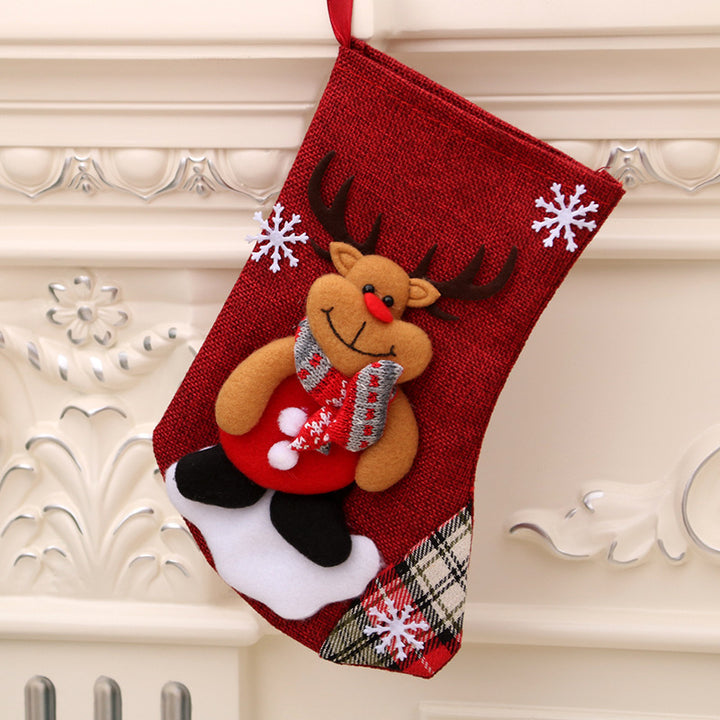Christmas Decorations Santa Claus Socks Christmas Tree Pendant Christmas Socks Gift Bag Christmas Bag by 253444
