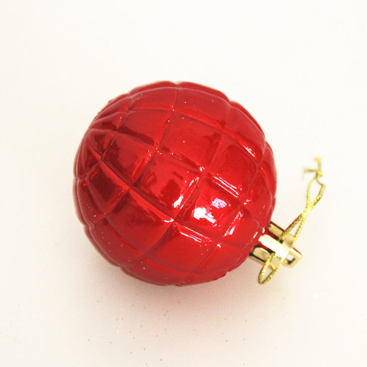 Festival Supplies Painted Ball 6cm24 Pcs Pendant Electroplating by 253444