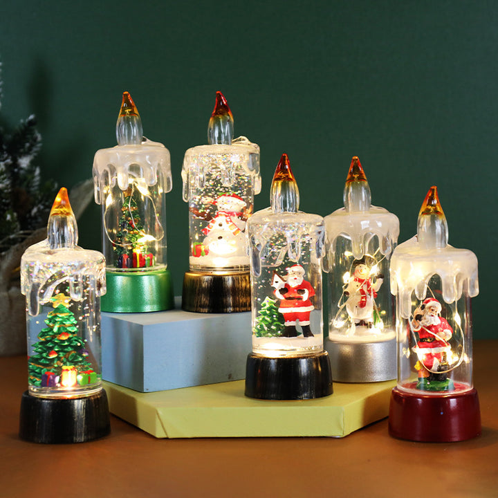 Christmas Decorations Candle Light Desktop Ornaments by 253444