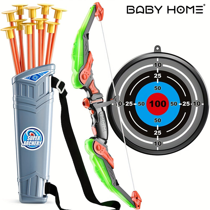 Conjunto Arco e Flecha LED Com 10 Flechas Ventosa Aljava