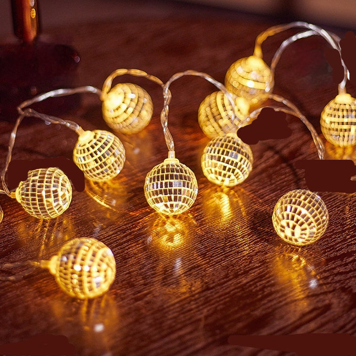 Wrought Iron Metal House Holiday Decoration Christmas Modeling Lighting Chain by 253444