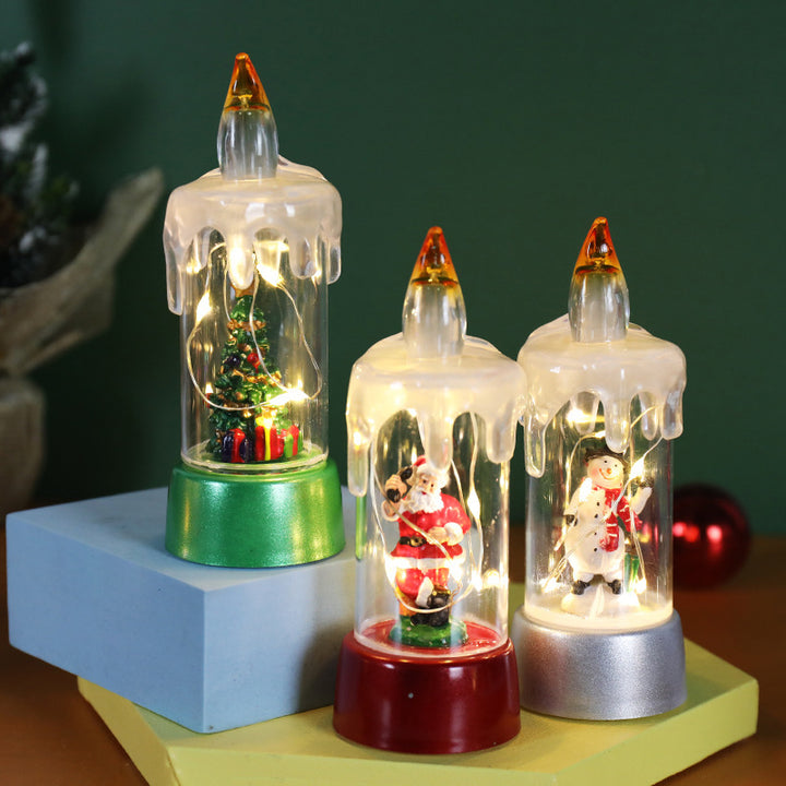 Christmas Decorations Candle Light Desktop Ornaments by 253444