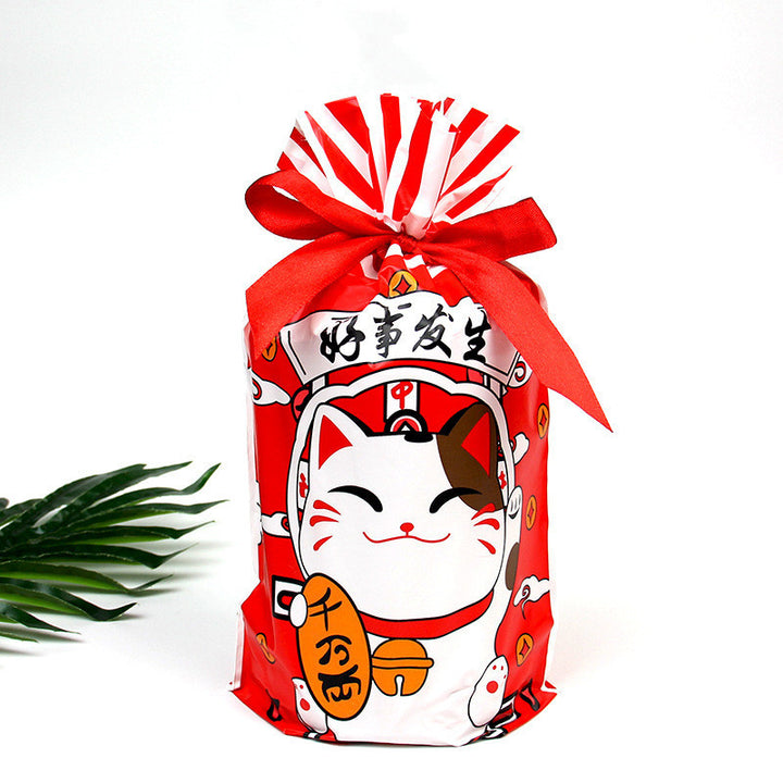 Christmas old man tree drawstring bag by 253444