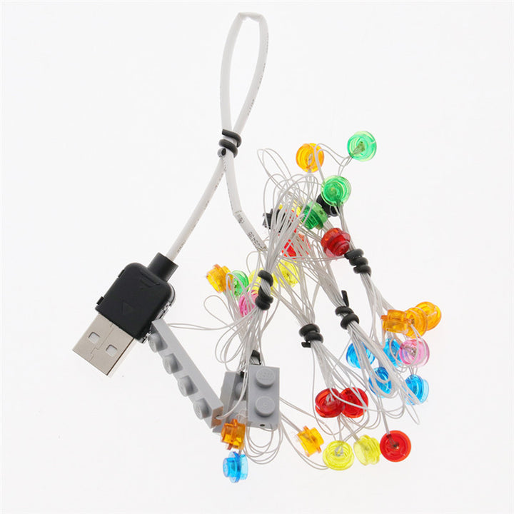 LED String Light for Building Block Gingerbread House Compatible With 10267 (NOT Include The Model) by 253444