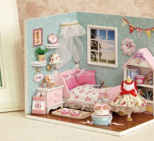 Caixa DIY Cabine Artesanal com Luz LED para Presentes