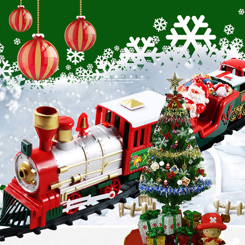 Christmas Electric Rail Car Train Toy Children's Electric Toy Railway Train Set by 253444