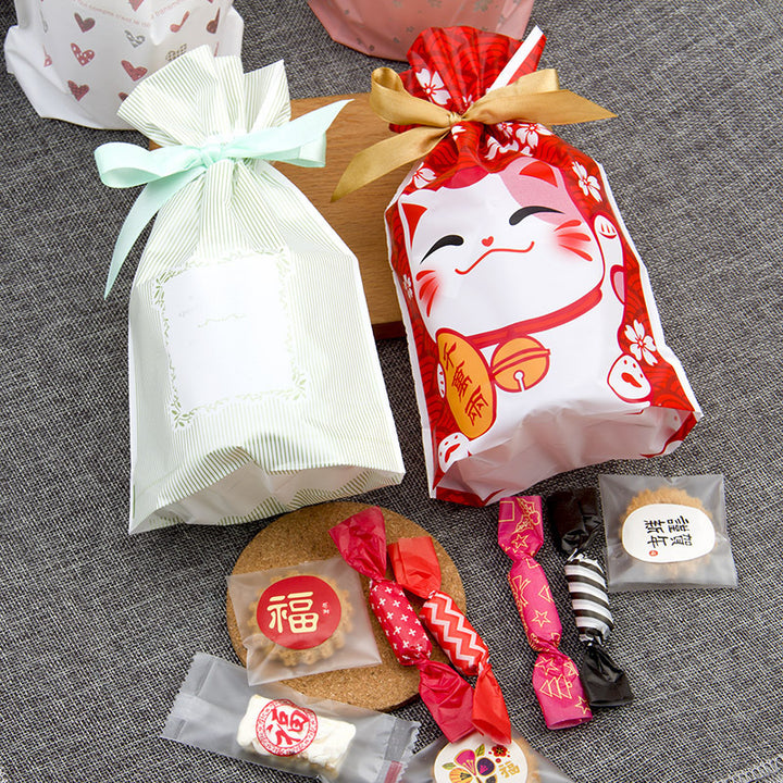 Christmas old man tree drawstring bag by 253444