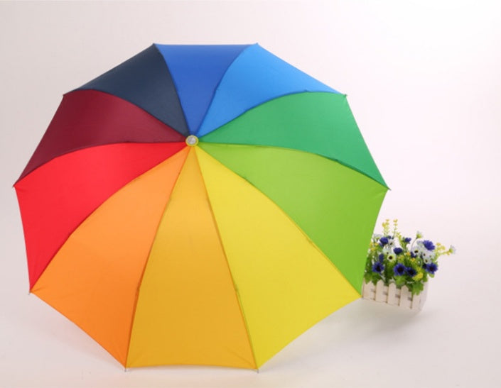 Rainbow Festival Umbrella by 253444
