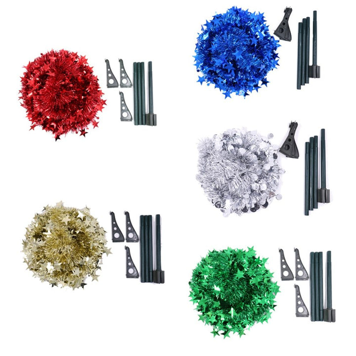 Artificial Tinsel Up Christmas Tree With Stand Gorgeous Collapsible Artificial Christmas Tree For Christmas Decorations by 253444