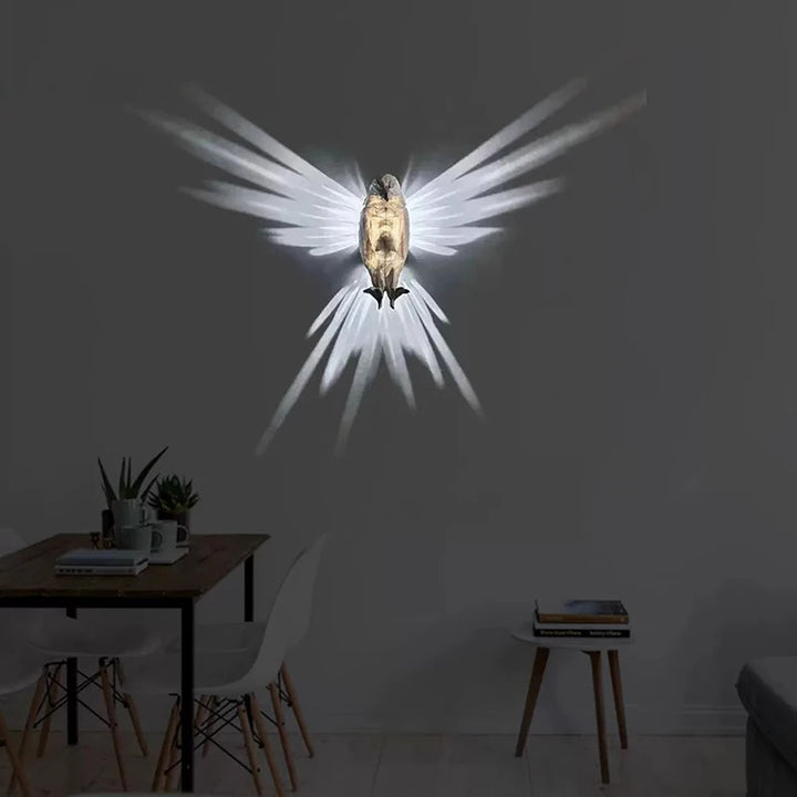Modern Creative Bird Wall Lamp Owl Eagle Shape Projector Atmosphere Sconce Light 3D Print Body Animal Lighting Lustre Home Decor by 253444