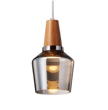Modern Led Glass Pendant Light Fixture With Wood Vintage Rustic Hanging Lamp For Cafe Bar Restaurant Home Deco Loft Lighting by CASA PERFEITA