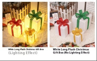 Led Christmas Gift Box Three-piece Set Lighting Chain Scene Layout Decorative Lights by 253444
