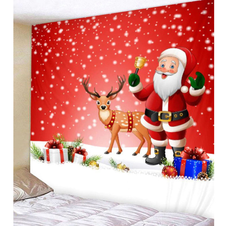 European and American polyester Christmas wall blanket by 253444