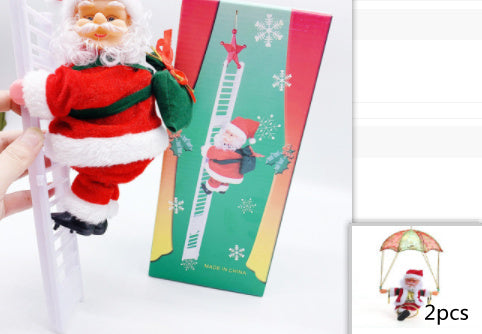 Electric Santa Claus Climbing Ladder Plastic by 253444