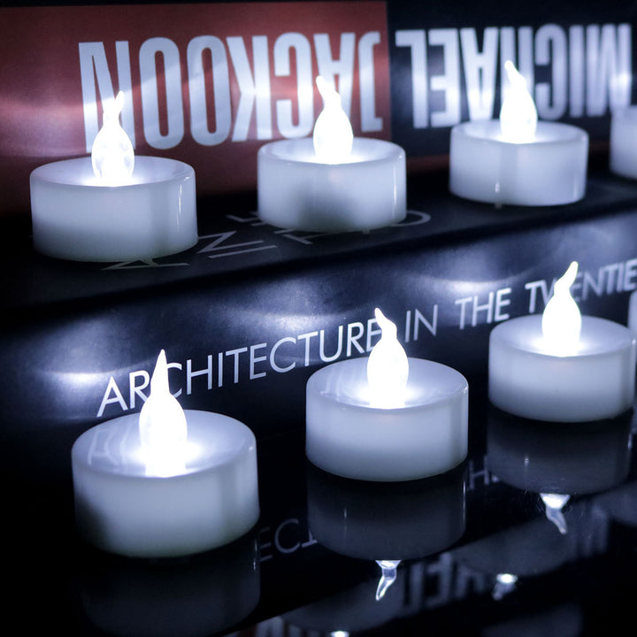 Electronic Candles Flickering LED Tea Light Battery Operate Bedside Night Lamp Flameless Party Lighting Decor by 253444
