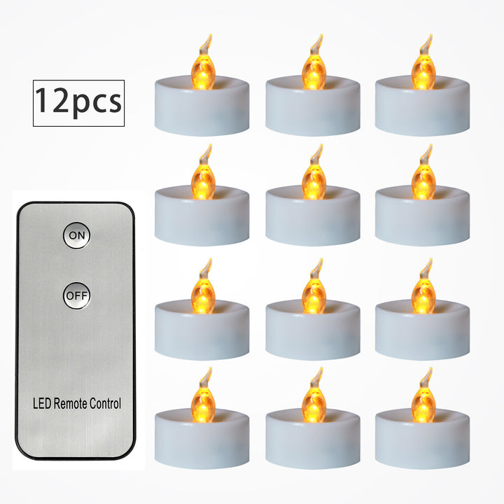 Electronic Candles Flickering LED Tea Light Battery Operate Bedside Night Lamp Flameless Party Lighting Decor by 253444