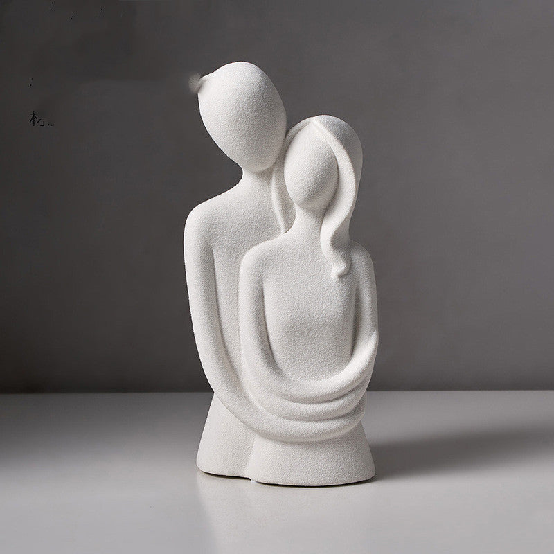 Living Room Decoration Nordic Home Decoration AbstractFigure Statue Modern Art Sculpture Aesthetic Room Decor Statue Of Love by 253444