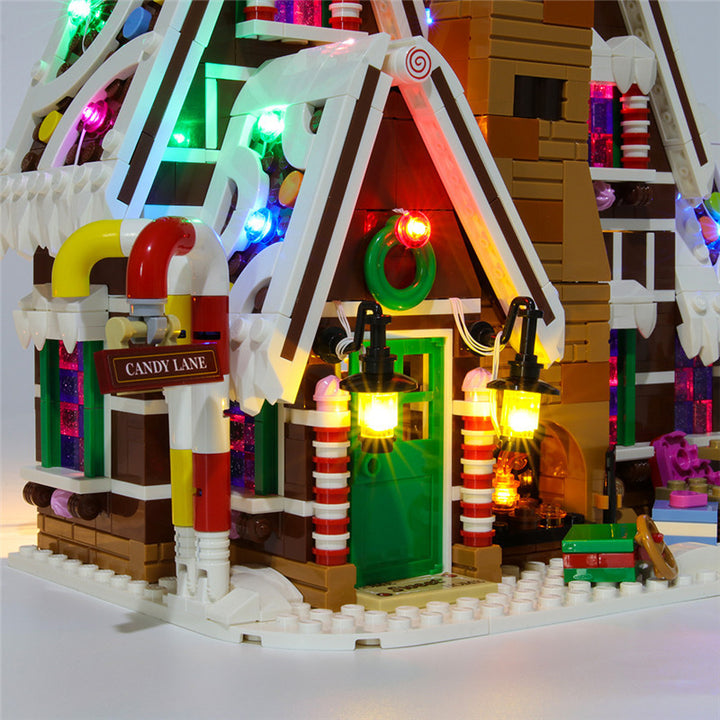 LED String Light for Building Block Gingerbread House Compatible With 10267 (NOT Include The Model) by 253444