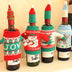 Knitted Christmas Bottle Set by 253444