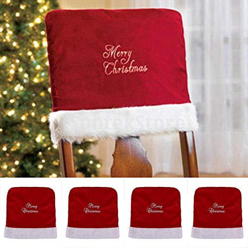 Christmas red embroidered chair cover by 253444