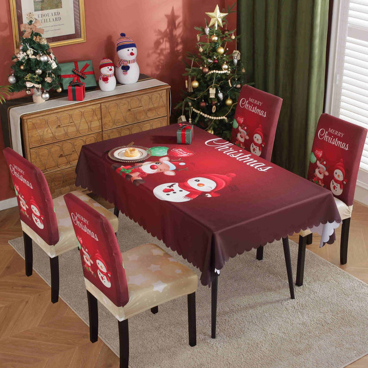 Waterproof And Oil-proof Christmas Tablecloth by 253444