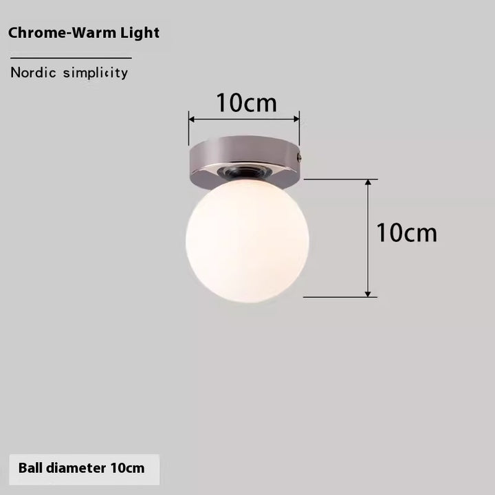 Luminária de Parede Esférica Nórdica | Simplicidade e Luz Perfeita para Seu Lar