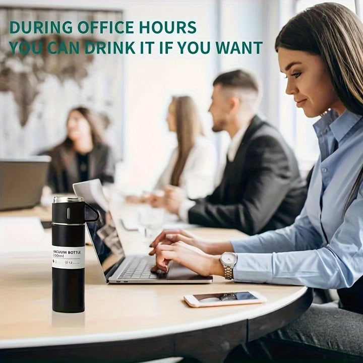 Kit 3 Garrafas Isotérmicas de Aço Inox para Café Práticas