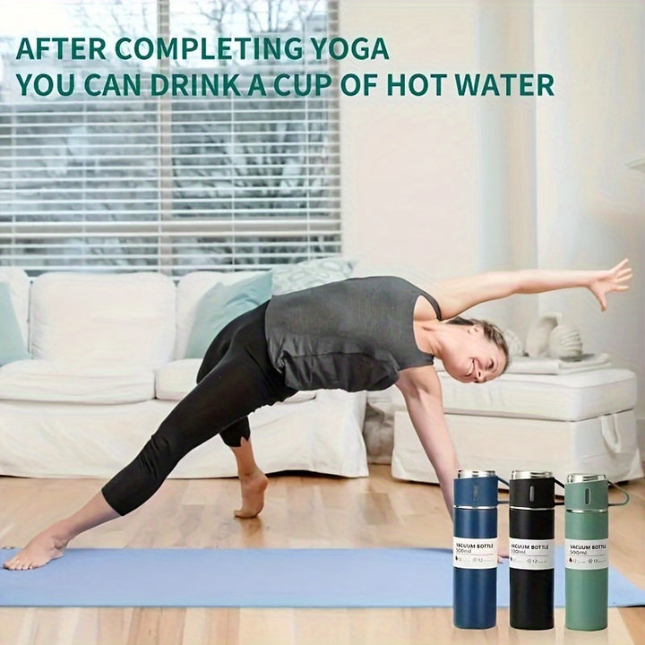 Kit 3 Garrafas Isotérmicas de Aço Inox para Café Práticas