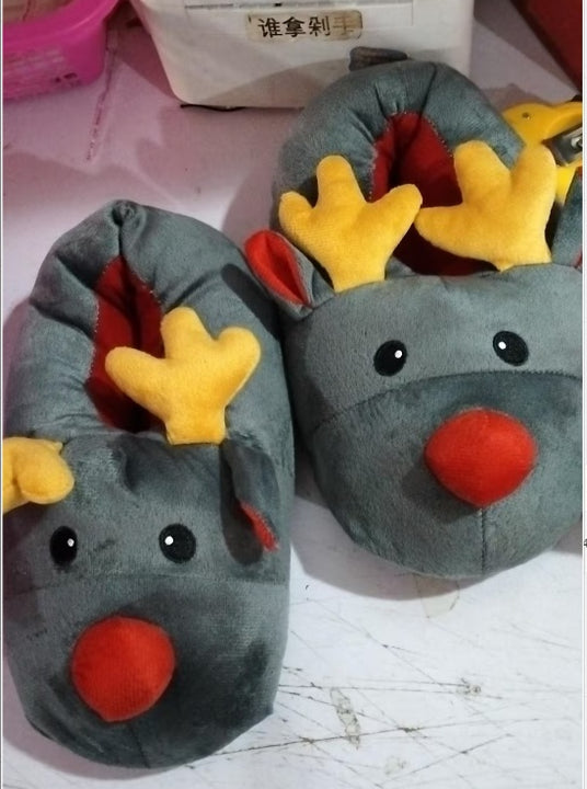 Christmas Shoes Cute Elk Home Slippers by 253444