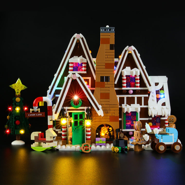 LED String Light for Building Block Gingerbread House Compatible With 10267 (NOT Include The Model) by 253444