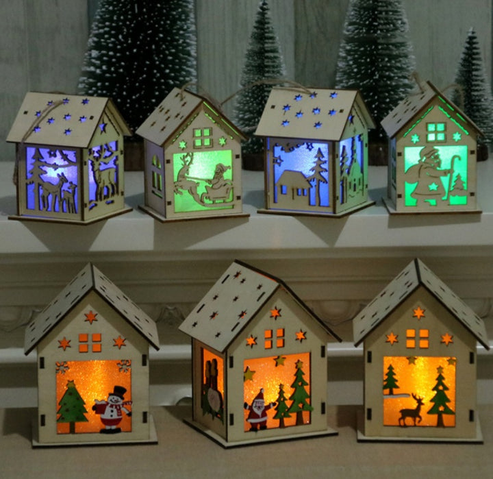 Christmas Led Light Wood Decoration by 253444