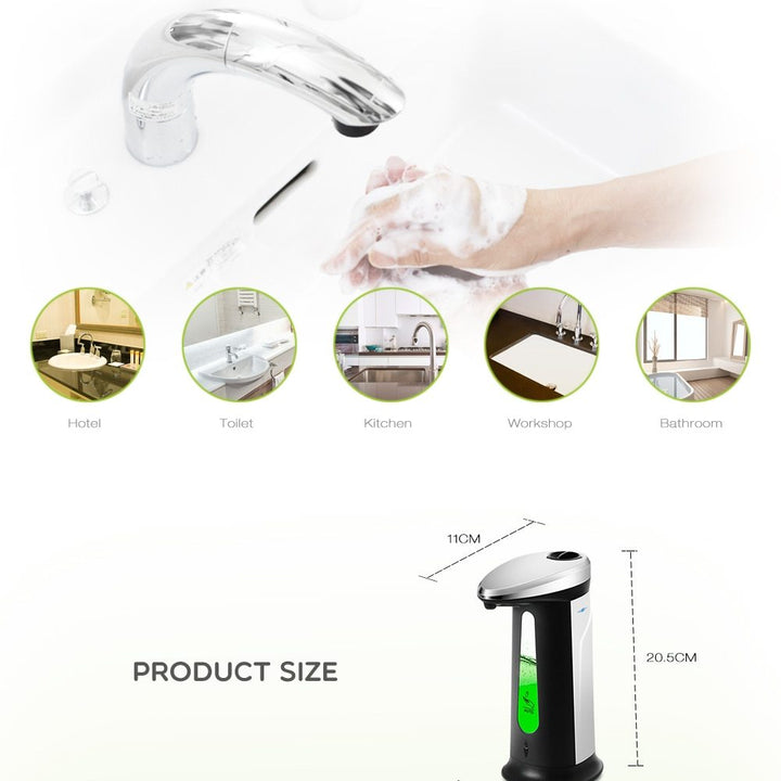Dispensador Automático de Sabão com Sensor para Casa 400ml