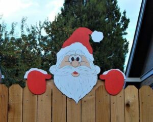 Christmas Themed Fence Garden Top Decoration by 253444