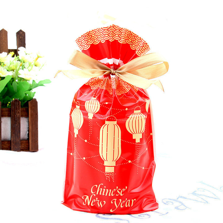 Christmas old man tree drawstring bag by 253444