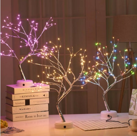 Christmas Decoration Night Light LED Pearl Tree Light Starry Touch Light by 253444
