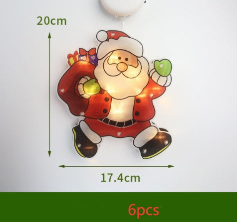 LED Suction Cup Window Hanging Lights Christmas Decoration by 253444