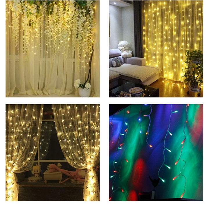Christmas LED Curtain Lights by 253444