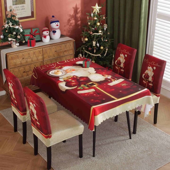 Waterproof And Oil-proof Christmas Tablecloth by 253444