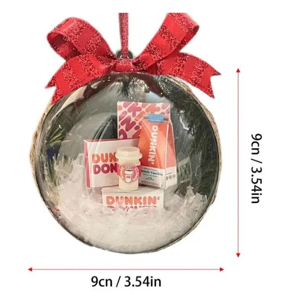 Christmas Tree Decoration Transparent Ball Hanging Decoration Scene Layout Hanging Decoration by 253444