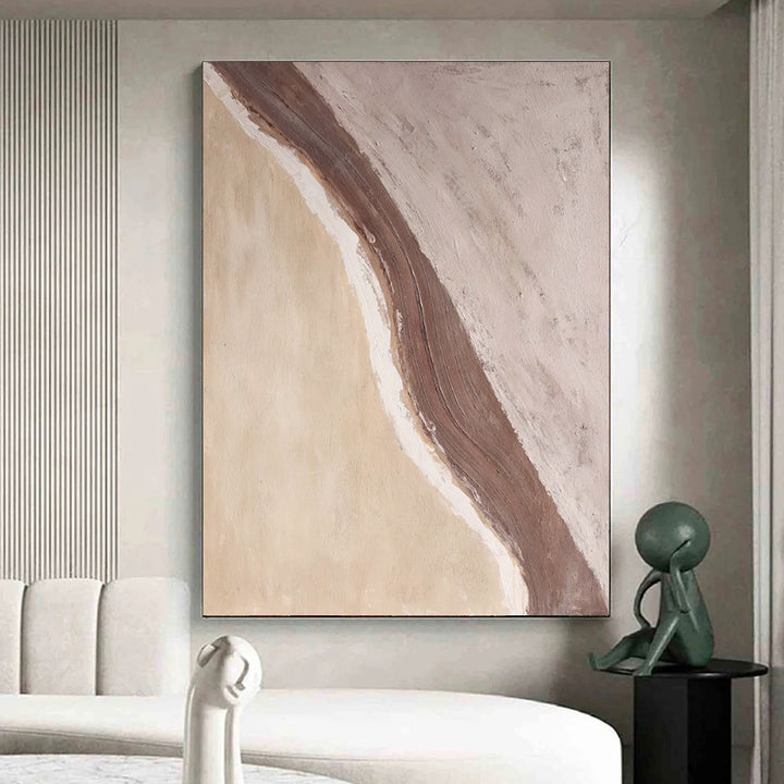 Handmade Oil Painting Canvas Wall Art Decoration Modern Abstract Waves Beaches Pictures Artwork Room Aesthetic For Home Decor Rolled Frameless Unstretched Painting by 253444